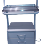 CARRO PORTA EQUIPOS METALICO – CON DOS CAJONES